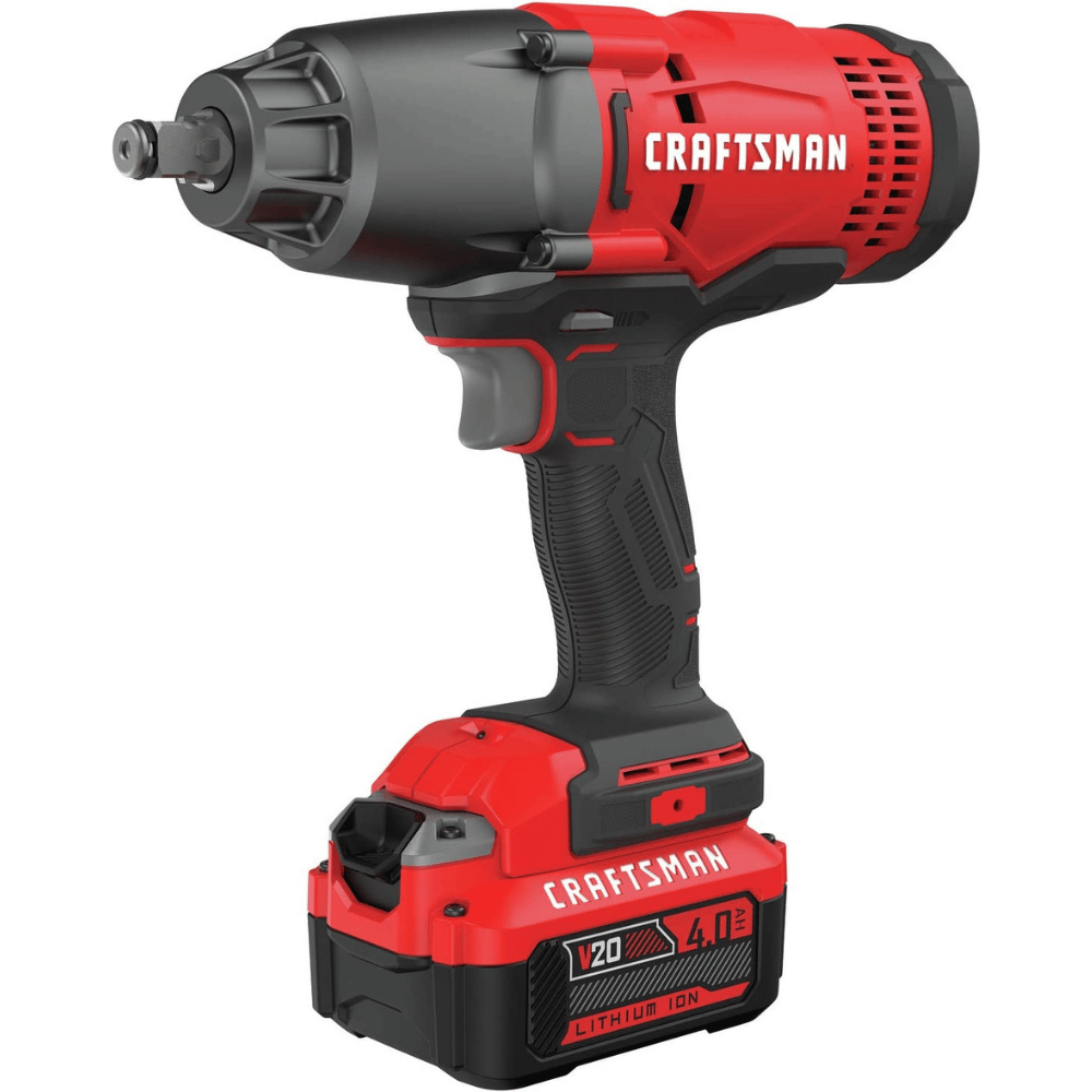 CRAFTSMAN V20* 1/2-Inch Cordless Impact Wrench Kit (CMCF900M1)
