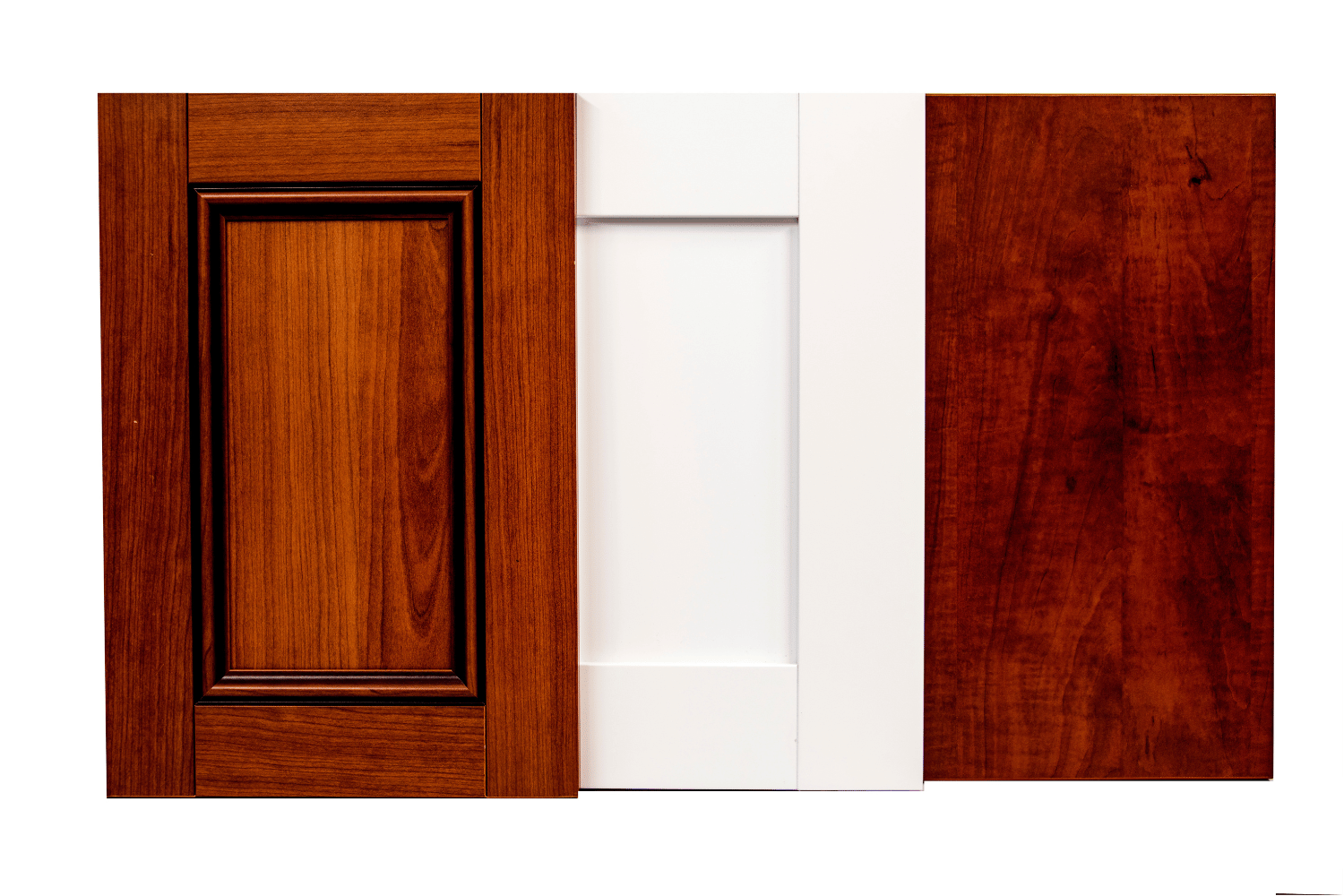 A track saw is perfect for the straight edges of cabinet doors.