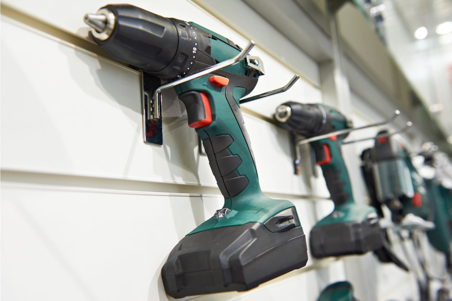 Hardware stores have choices from a 12-volt drill, to an 18-volt drill, even drills with a 20-volt battery.