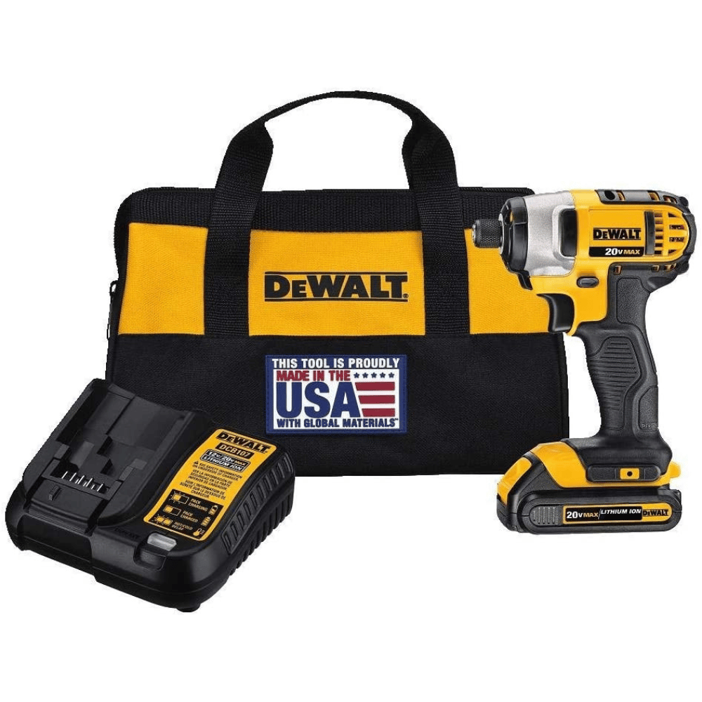 DEWALT 20V Max 1/4-Inch Impact Driver Kit (DCF885C1)