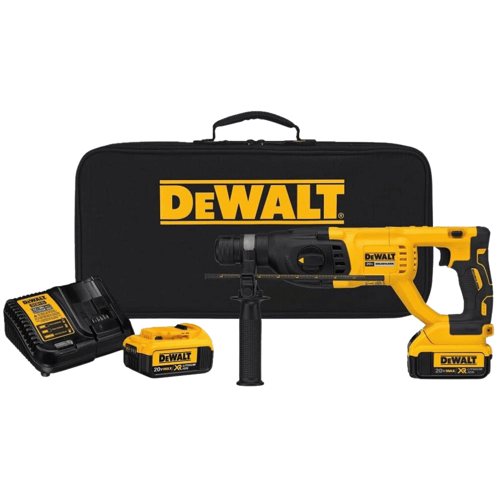 Best Cordless Demolition Hammer
DEWALT 20V MAX* XR Rotary Hammer Drill Kit, D-Handle, 1-Inch (DCH133M2)