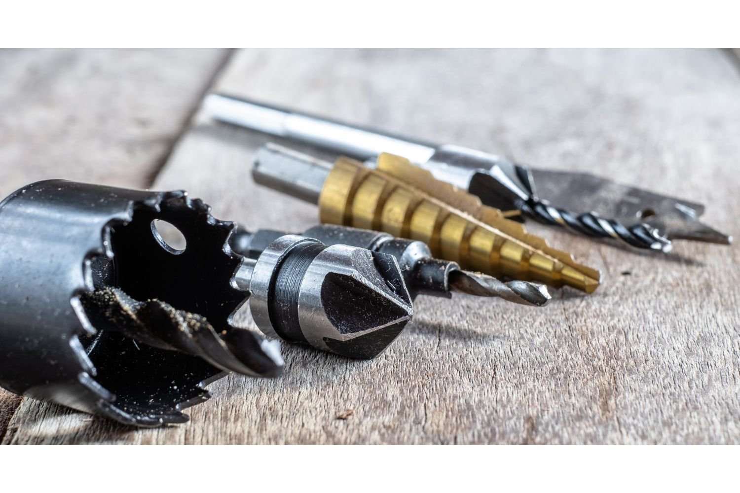 Different types of drill bits can be used for different applications.