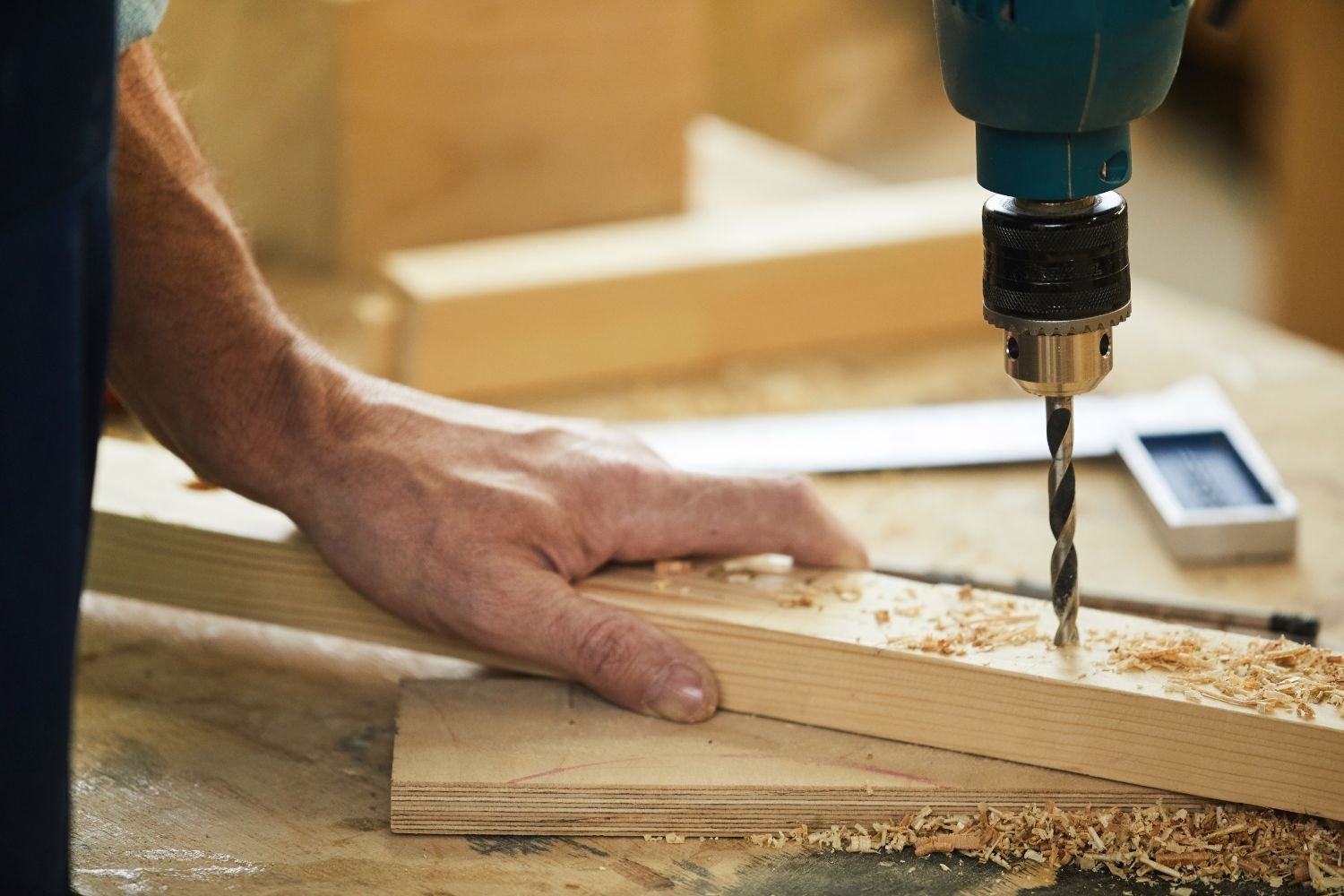 You can use your drill to drill holes in wood as well as completing a variety of home projects.