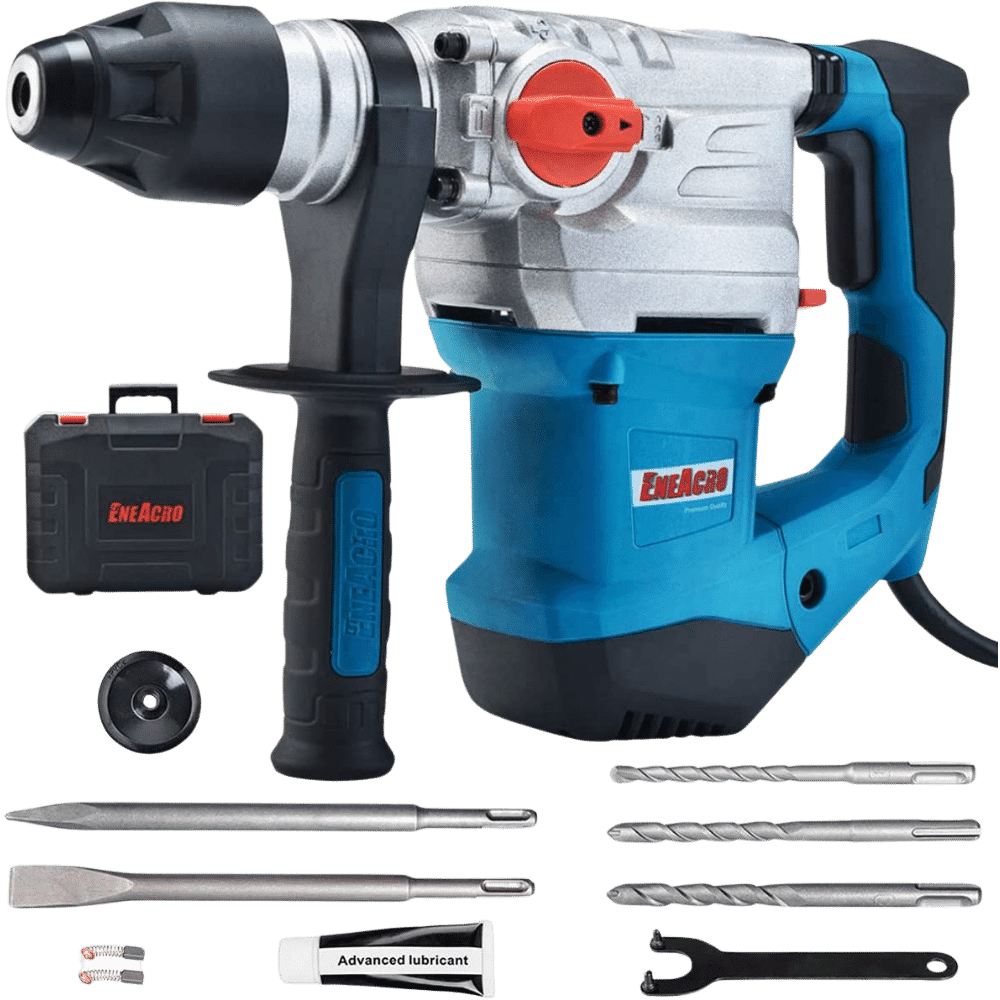 Best Corded Hammer Drill for Heavy-Duty Jobs
ENEACRO 1-1/4 Inch SDS-Plus Heavy Duty Rotary Hammer