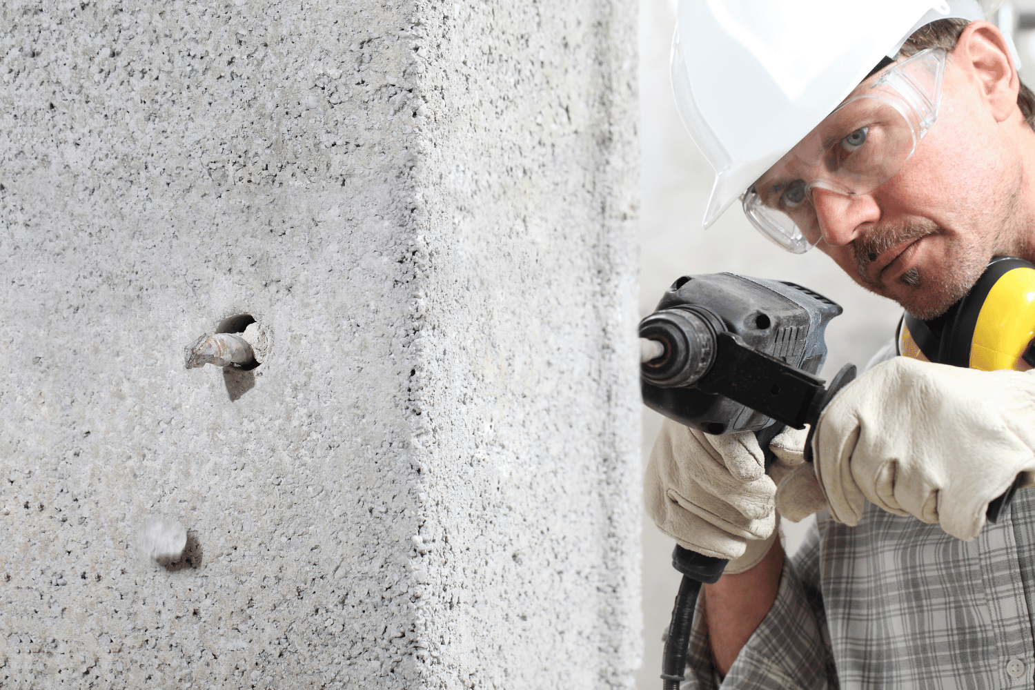 Hammer Drill through Concrete