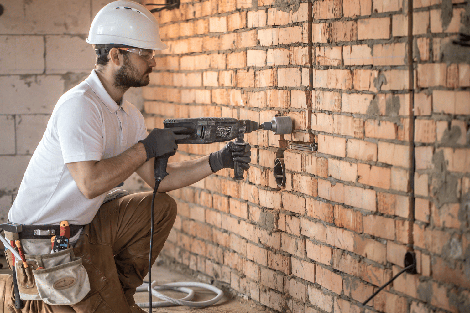 Drilling into Brick