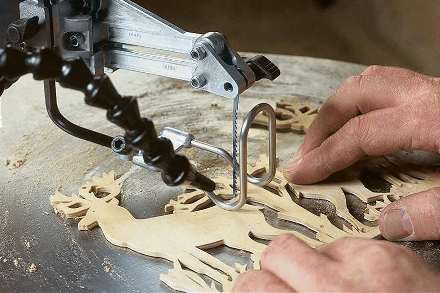 A scroll saw is a great tool for making inside cuts