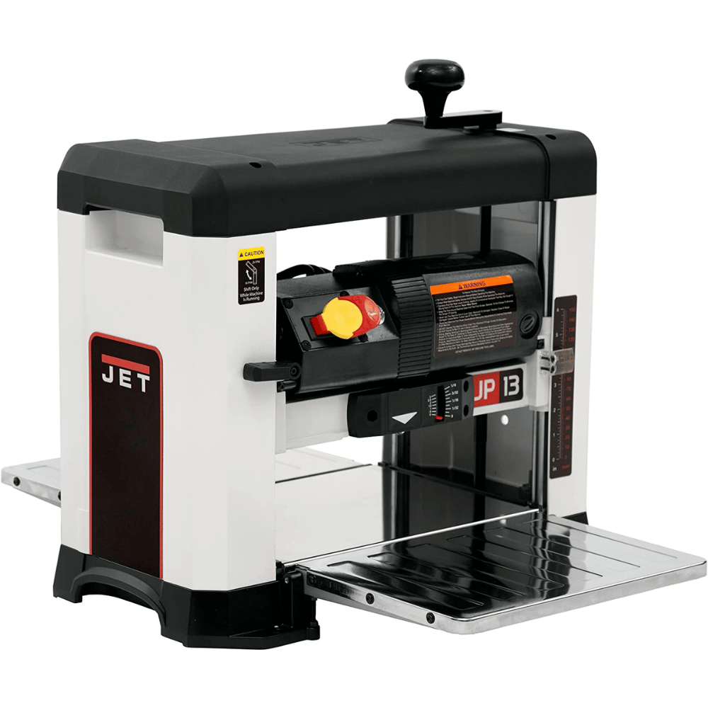 JET 13-Inch Benchtop Thickness Planer with Helical Cutter Head (JWP-13BT)