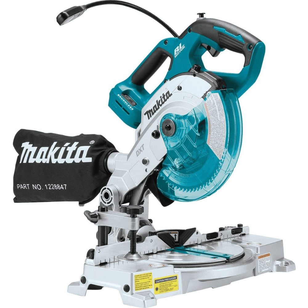 Best Compact Miter Saw - Makita Brushless Cordless Compact Dual-Bevel Compound Miter Saw (XSL05Z)
