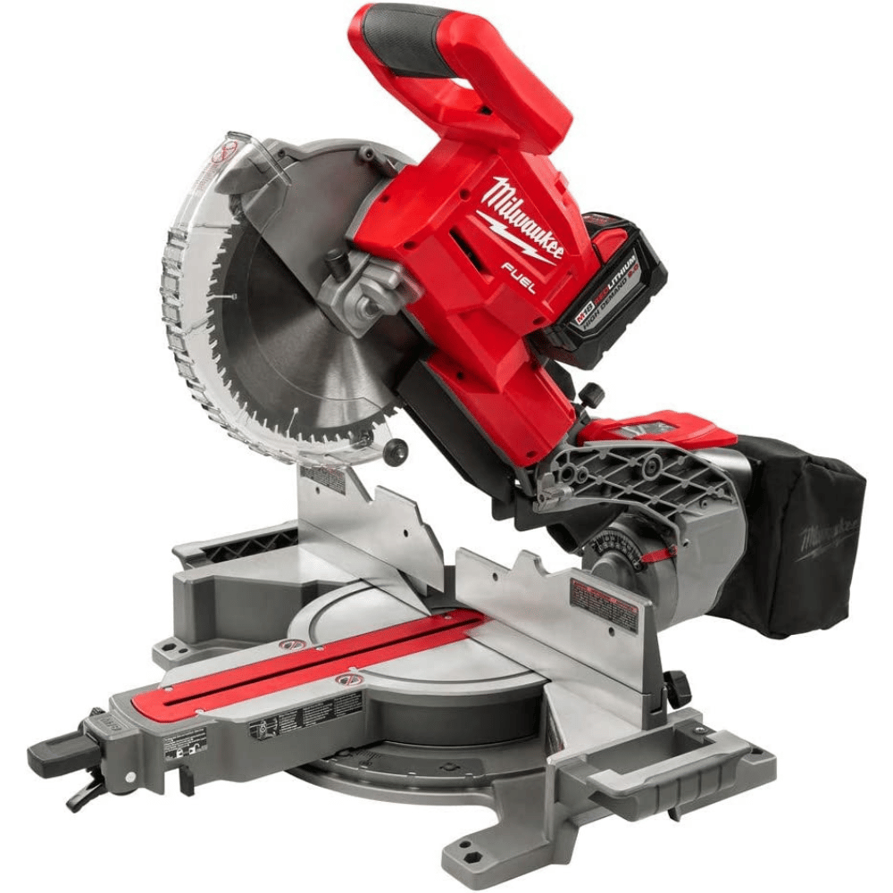 Best 10" Cordless Miter Saw - Milwaukee M18 Fuel Dual-Bevel Sliding Compound Miter Saw (2734-21HD)