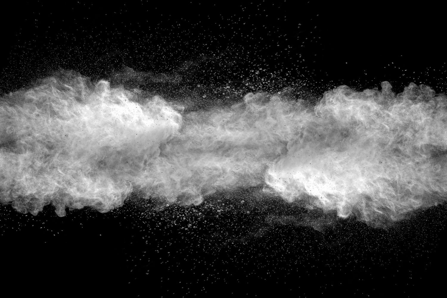 Sanding the drywall creates a lot of dust