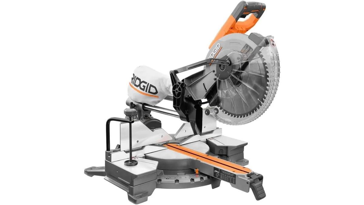 RIDGID R4222 12-Inch Dual Bevel Sliding Compound Miter Saw
