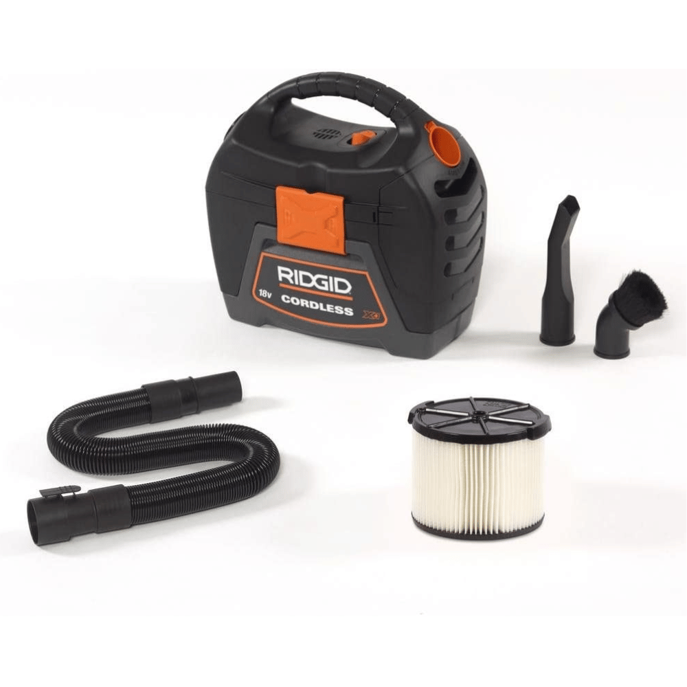 RIDGID 3-Gallon 18V Cordless Handheld Wet/Dry Vac