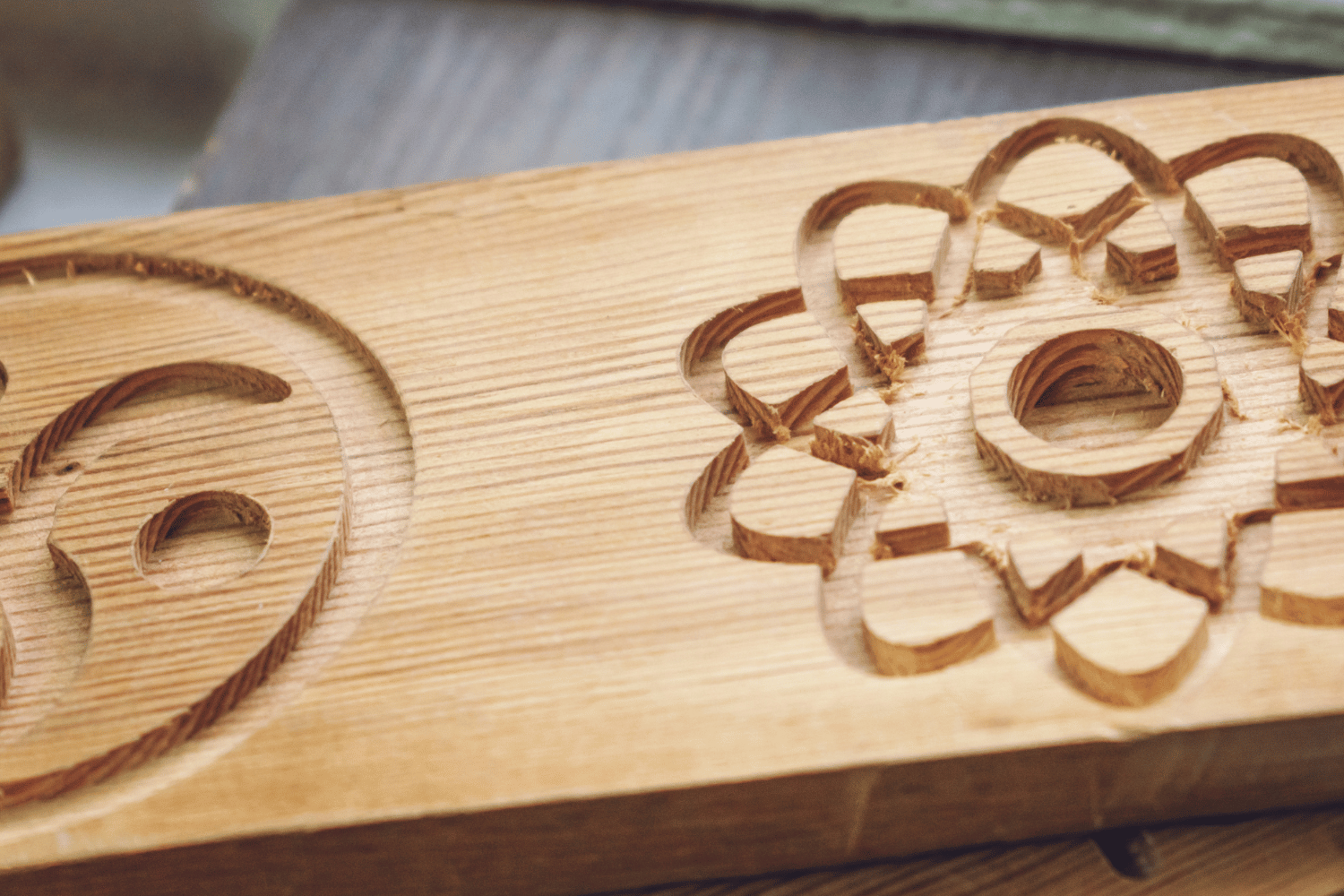 Routers can be used to create designs in wood.