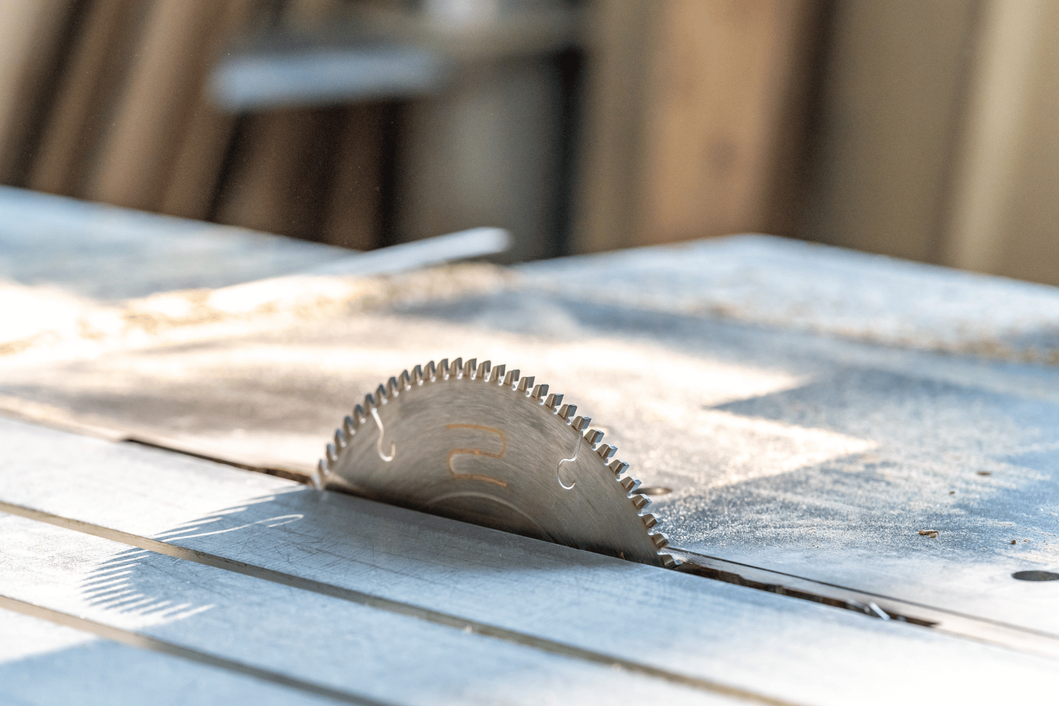 Table Saw with circular saw blade