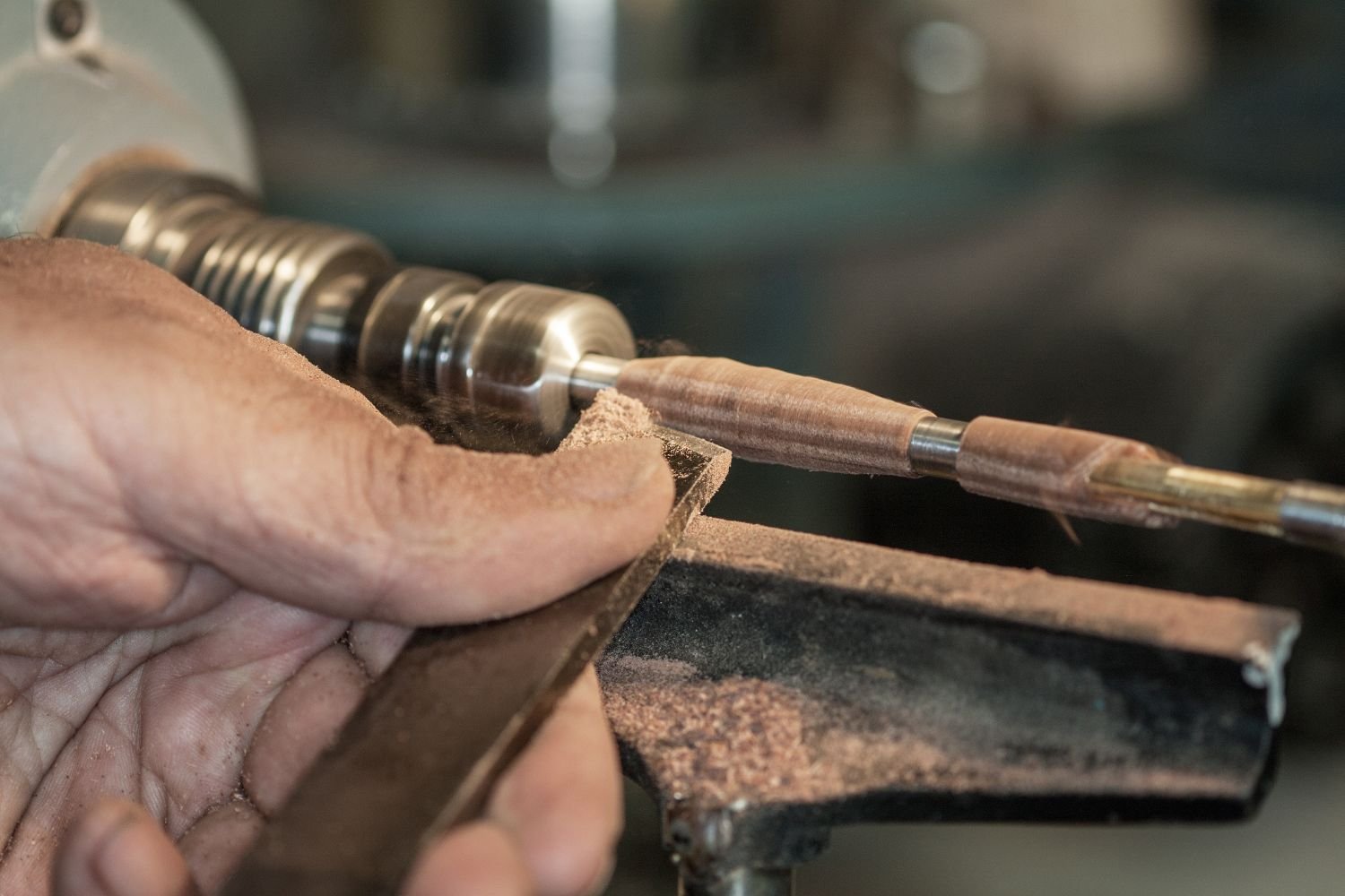 Mini lathes are great for turning pens and pencils and other small objects.