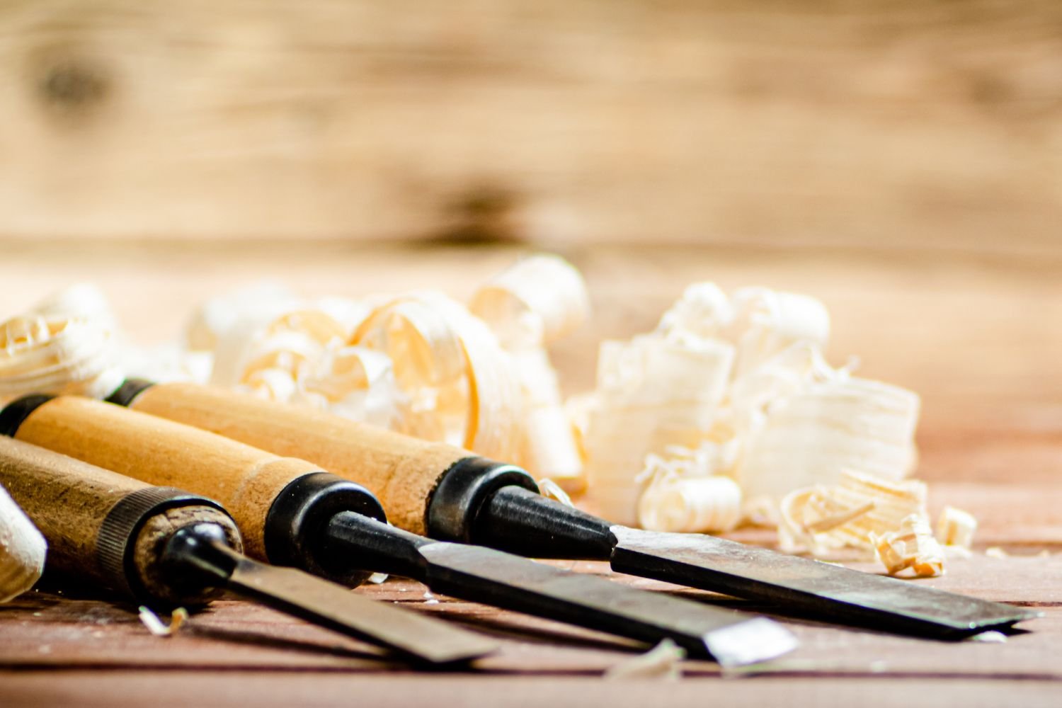 Sharpened Wood Chisels