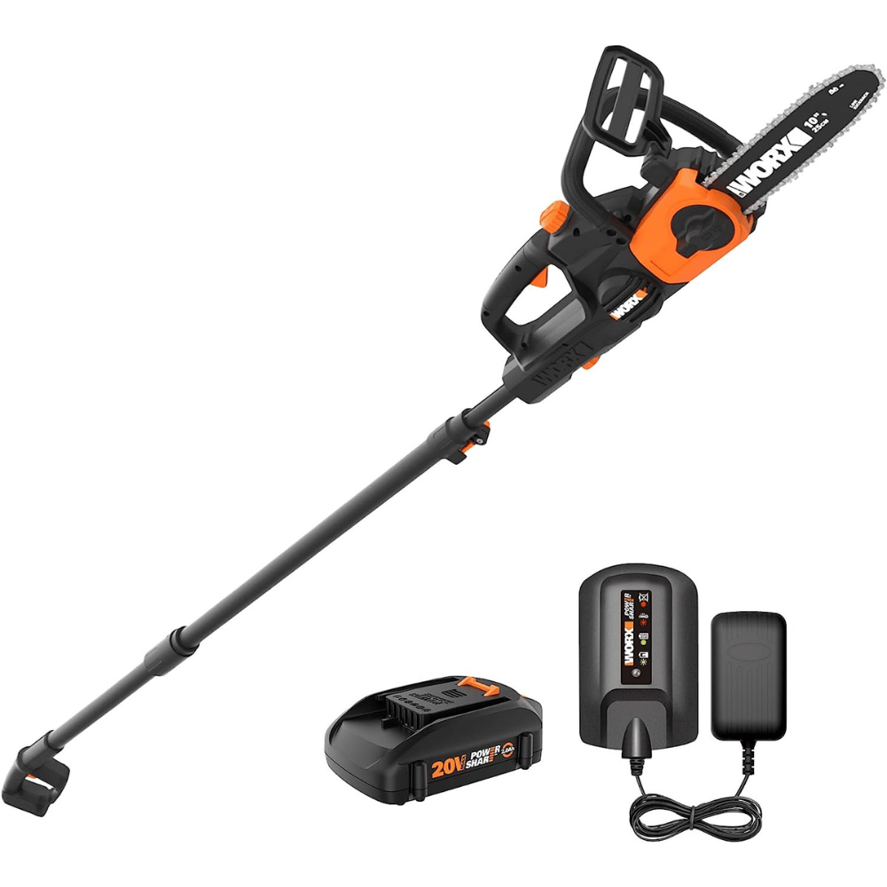 Worx 20V Power Share 10" Cordless Pole/Chain Saw (WG323)